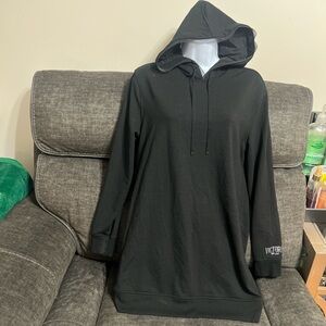 PINK Victoria's Secret Black Hoodie Dress